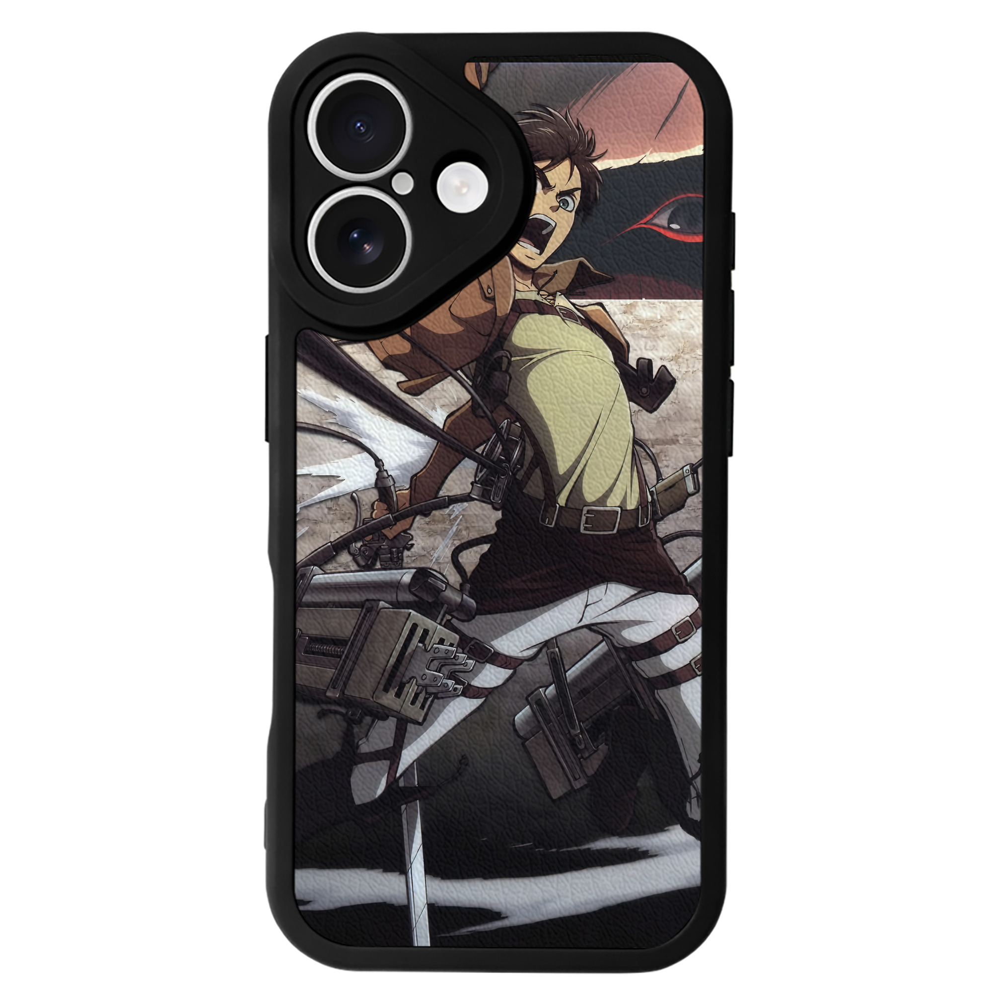 （画像用） 進撃の巨人 Attack on Titan 【iPhone 16シリーズ対応】シリコンスマホケース（レザー調） 材質：シリコン